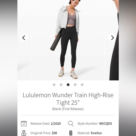 Lululemon athletica Black Wunder Train Leggings - Picture 4 of 5